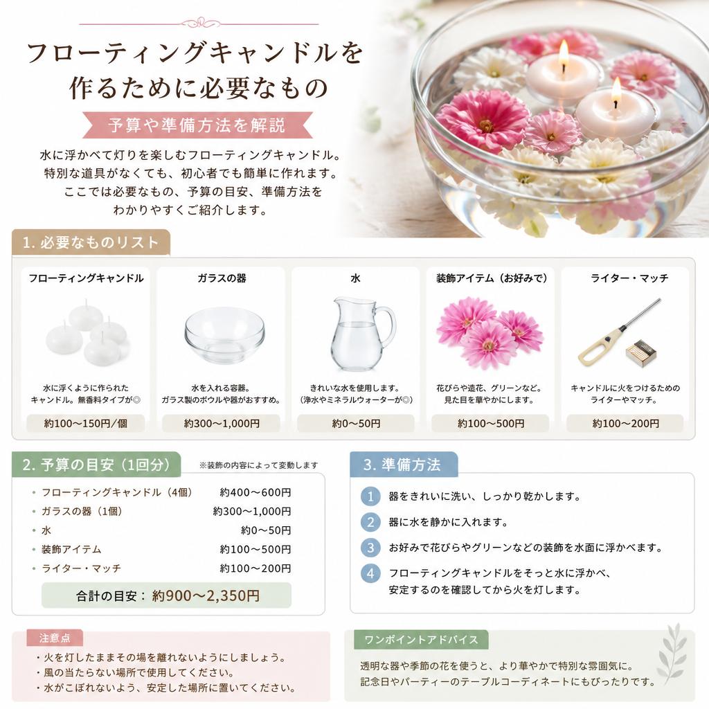 用意するものリスト