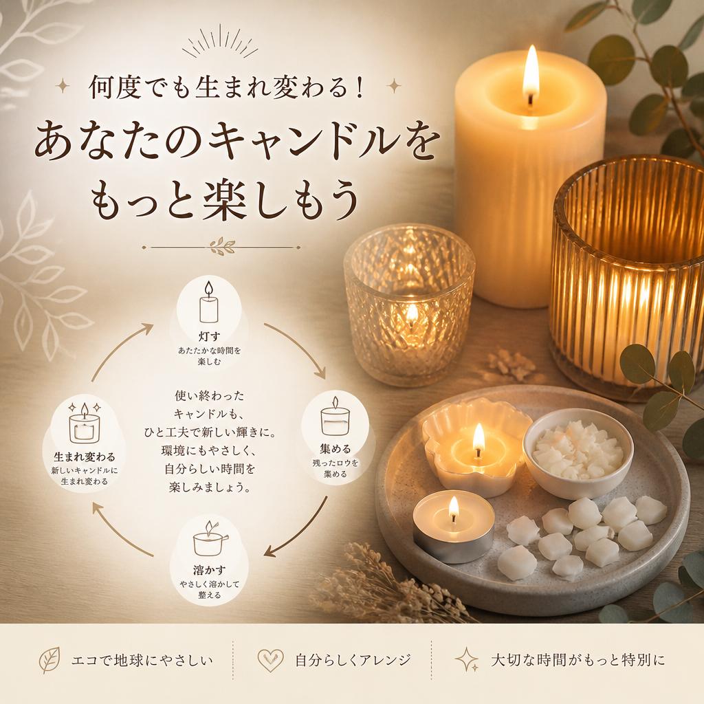 何度でも生まれ変わる！粉末状キャンドルの芯を交換して使い続ける方法 | キャンドルのプレゼントならLUEUR