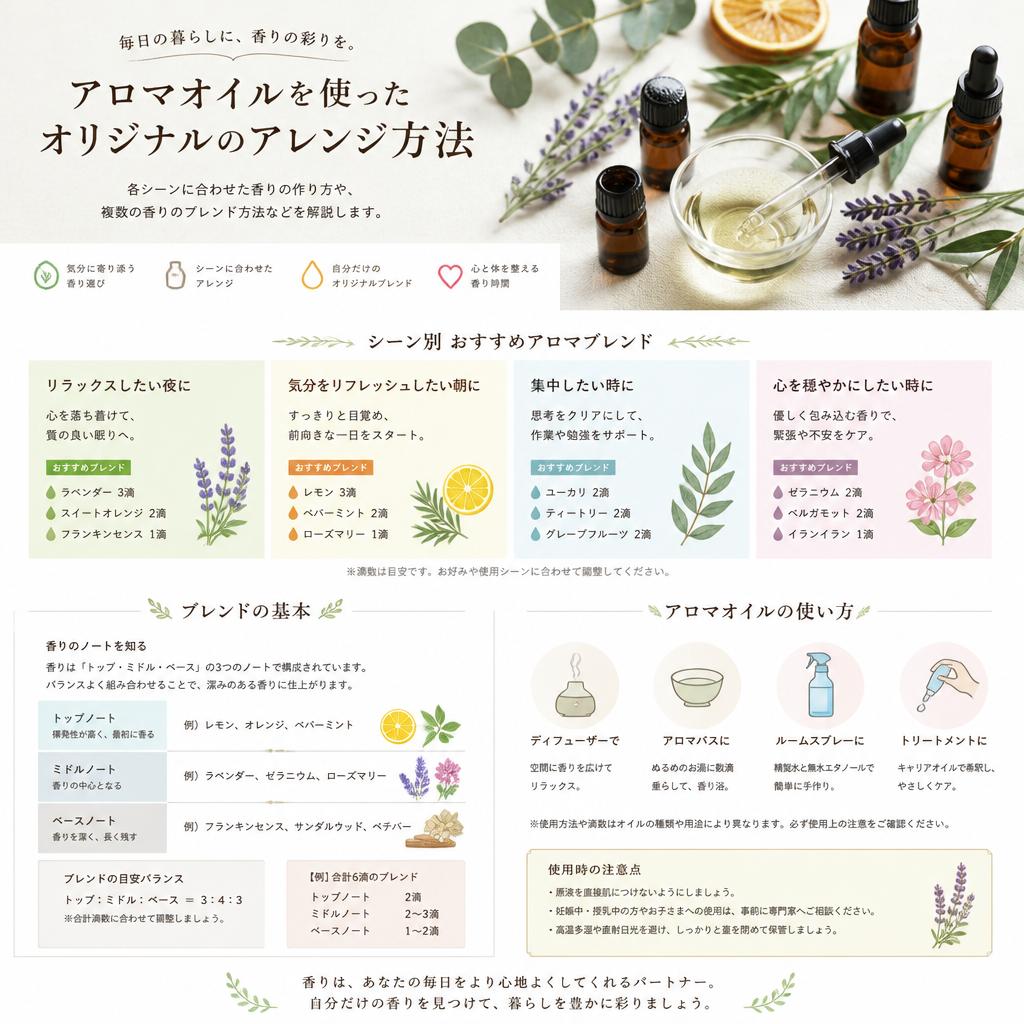 アロマキャンドルのアレンジ法