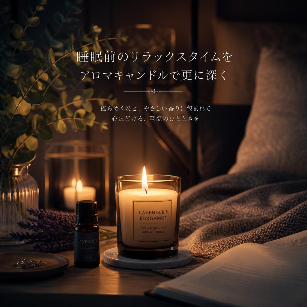 睡眠前のリラックスタイムにおすすめ！自律神経を整えるアロマとキャンドルの組み合わせ | キャンドルのプレゼントならLUEUR