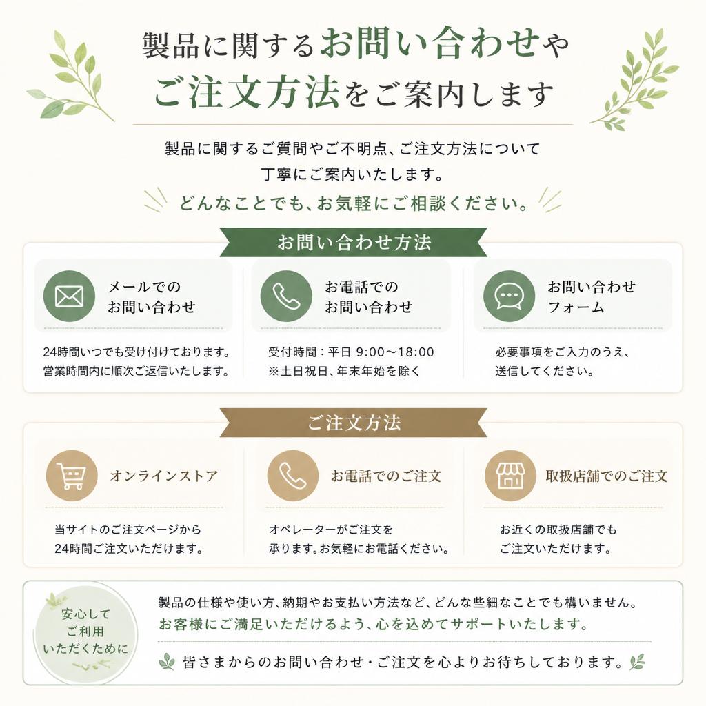 7. お問い合わせ・ご注文