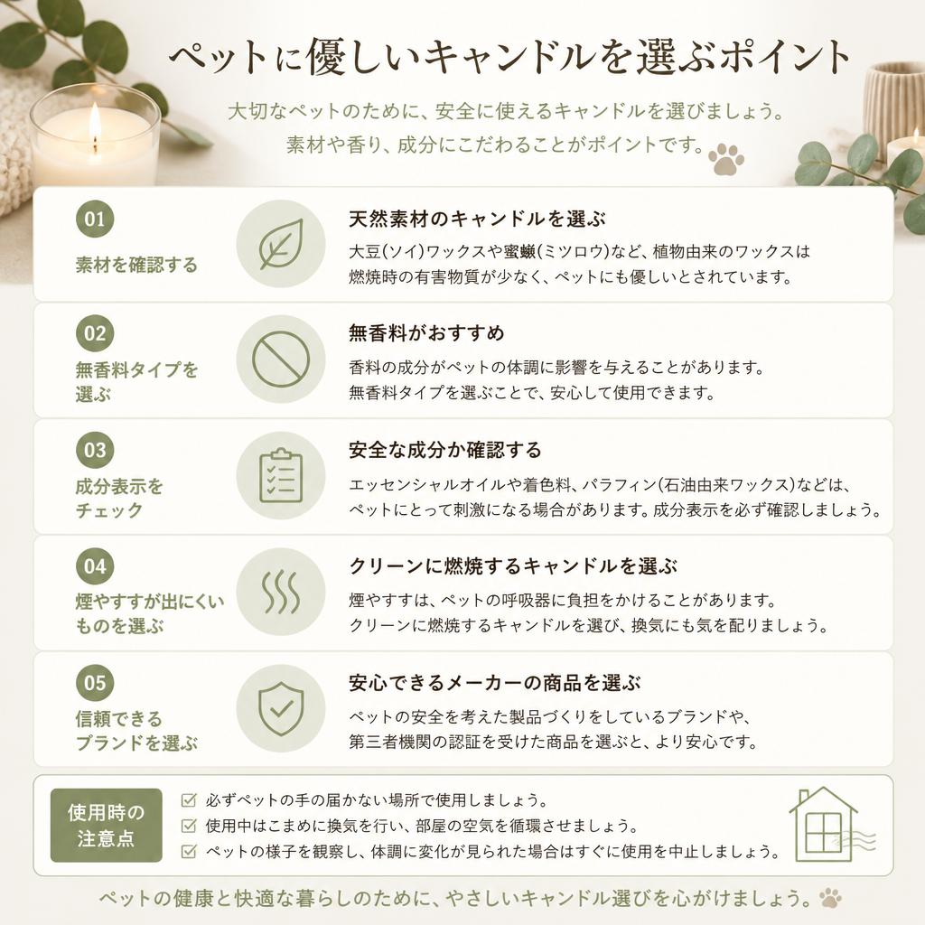 安全なアロマキャンドルの選び方