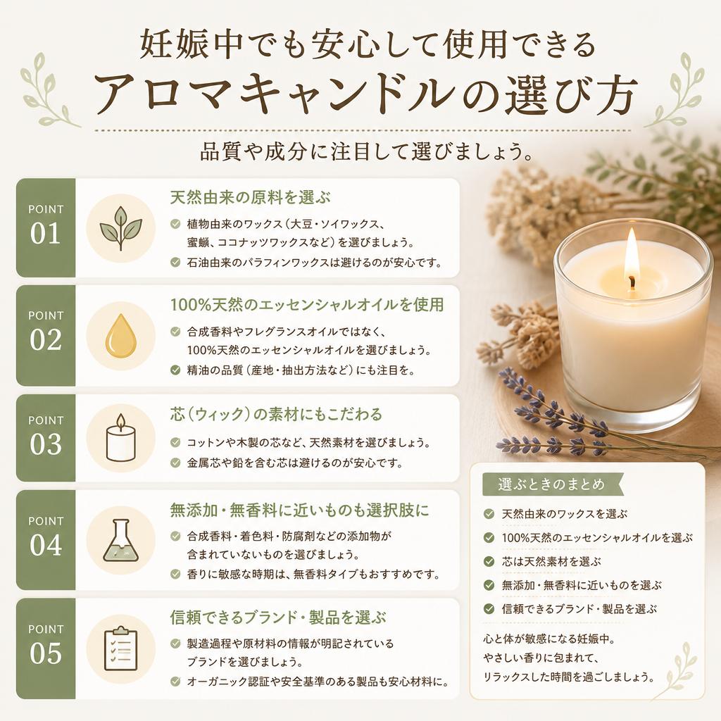 アロマキャンドルの選び方